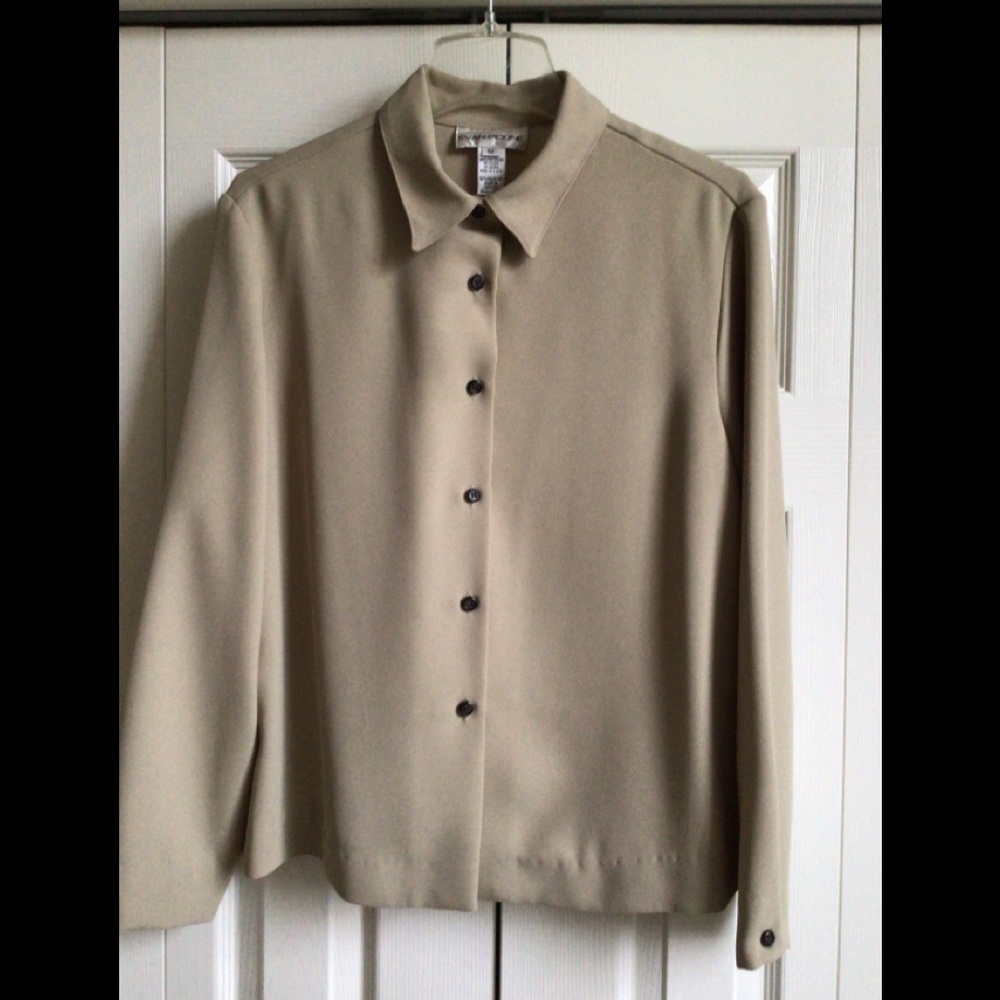 Evan Picone Creamy Butterscotch Blouse - Picture 9 of 9